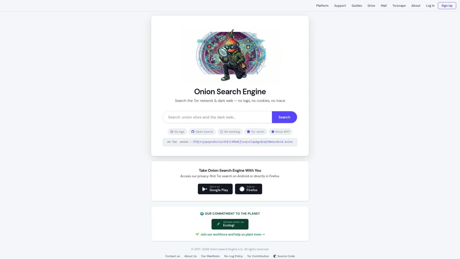 Onion Search Engine dark web search results