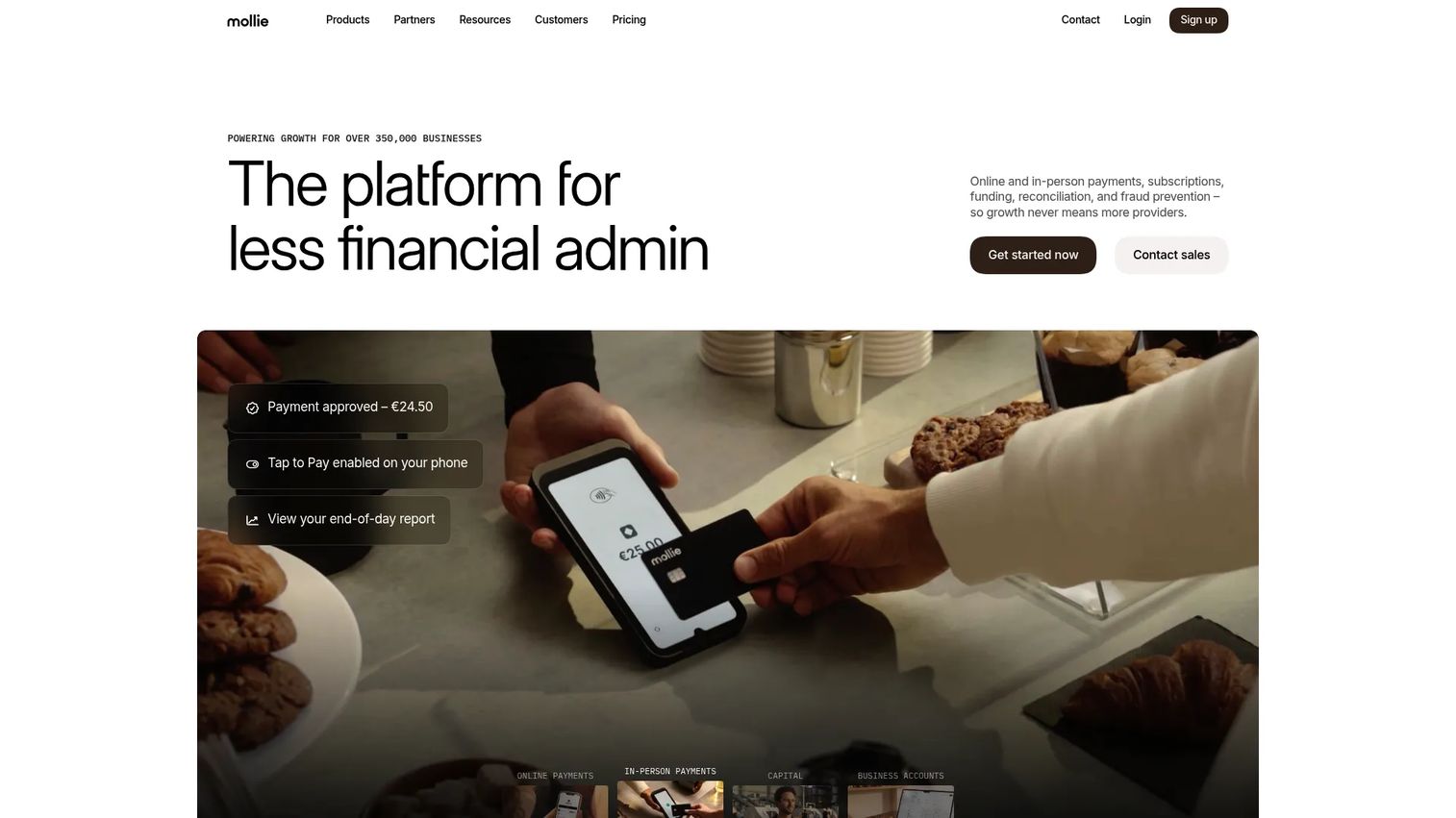 Mollie payment dashboard with multi-currency capabilities