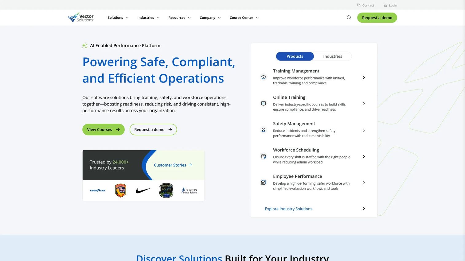 Vector Solutions EHS training and safety platform