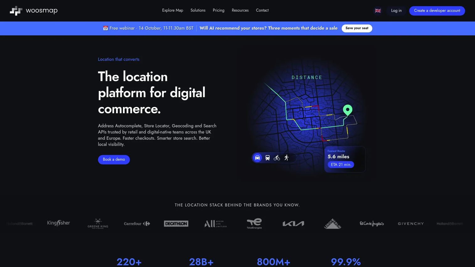 Woosmap Geofencing SDK documentation for mobile location triggers