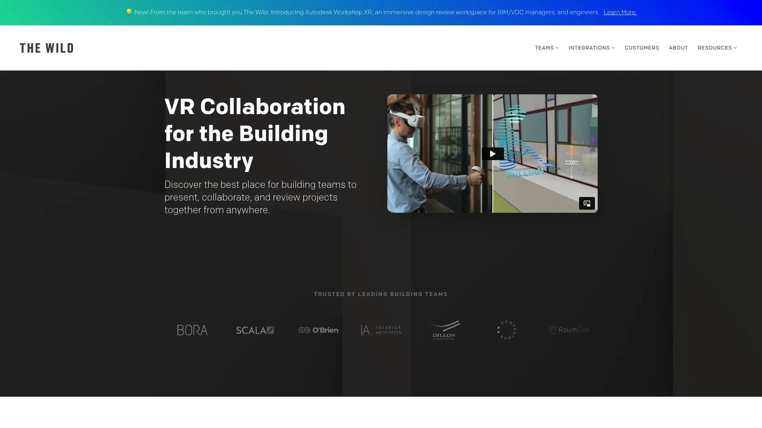 The Wild immersive design review environment
