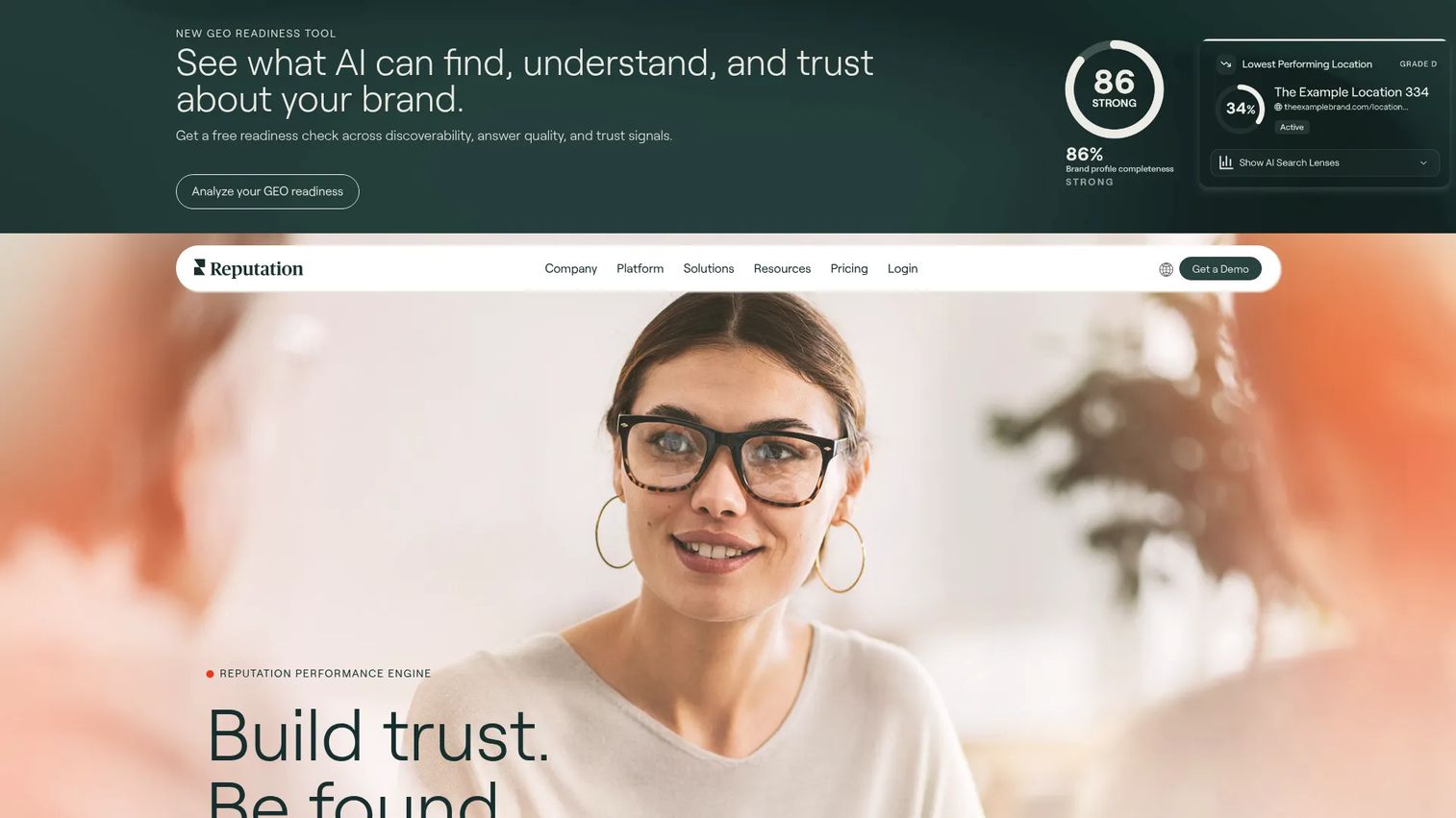 Reputation platform for enterprise review management and customer feedback analytics
