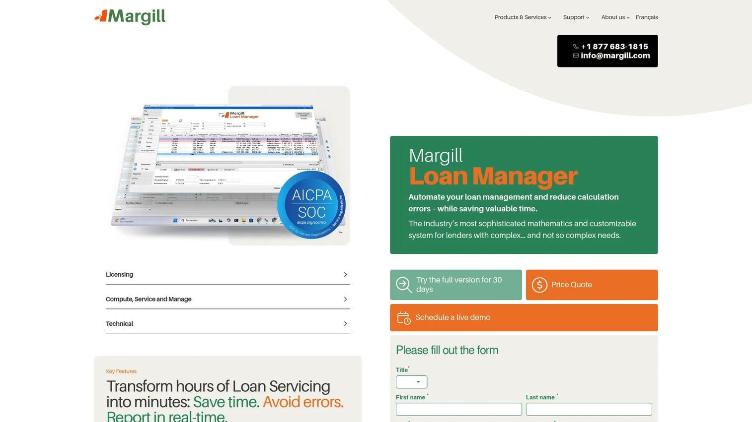 Margill Loan Manager loan management and pricing software