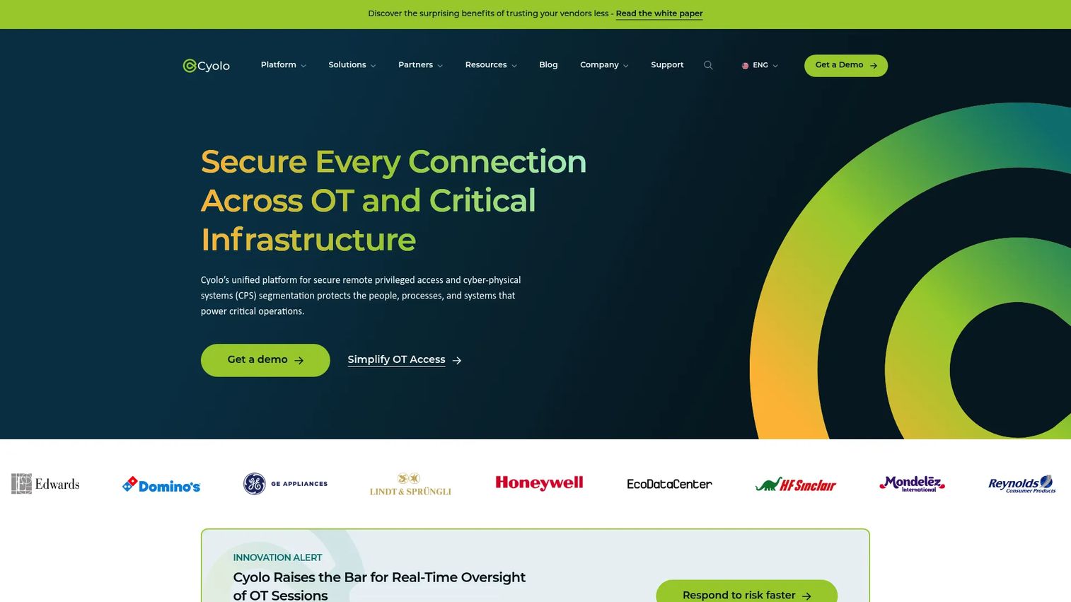 Cyolo Zero Trust remote access for hybrid OT and industrial networks