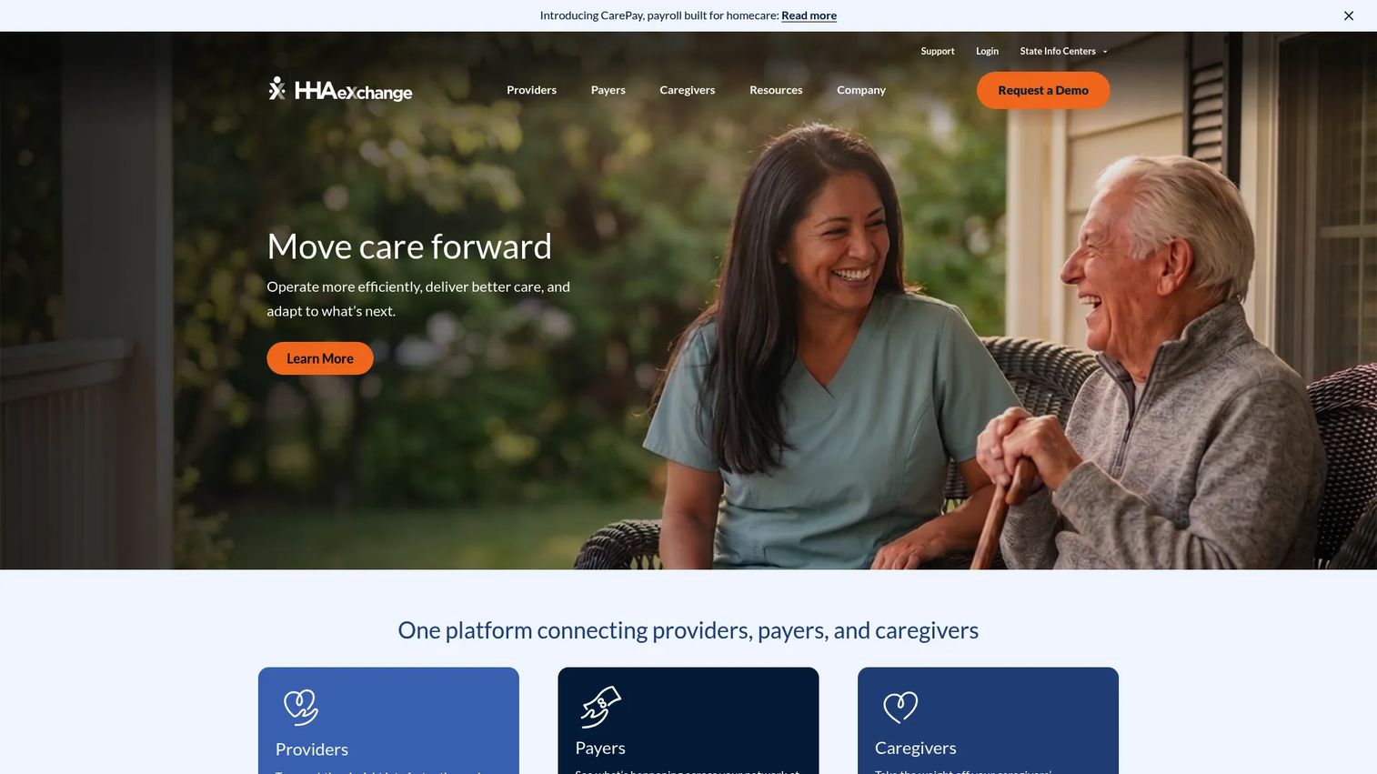 HHAeXchange EVV and home care management platform