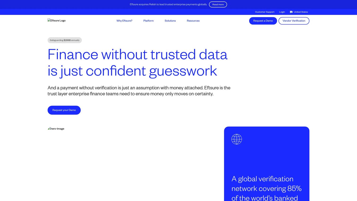 EFTsure supplier payment verification software