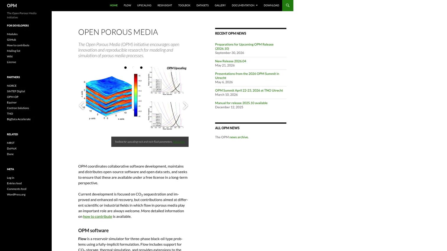OPM Flow reservoir simulation software
