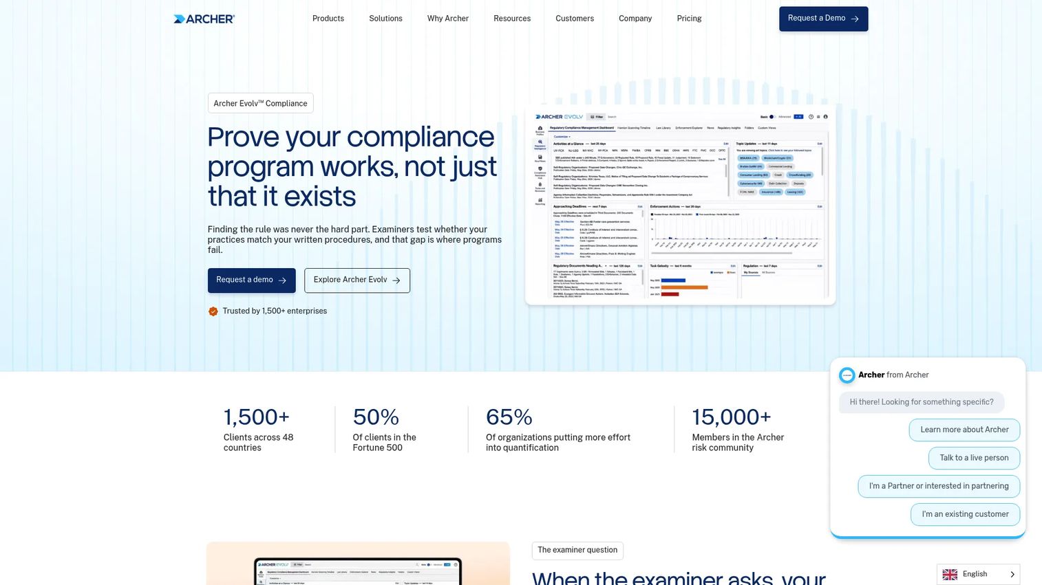 Archer Evolv Compliance obligation mapping and gap analysis