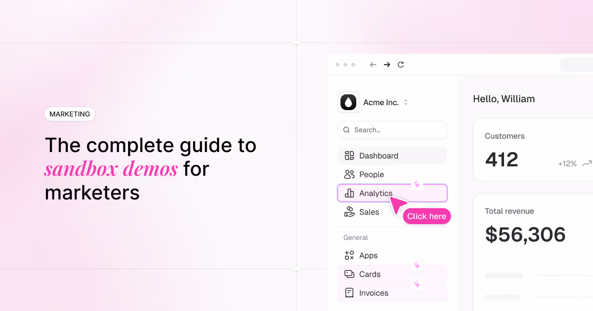 The complete guide to sandbox demos for marketers