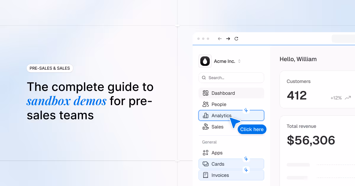 The complete guide to sandbox demos for presales teams