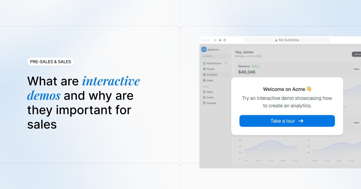 What are interactive demos and why are they important for sales