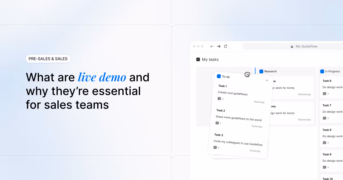 What are live demos and why they're essential for sales teams