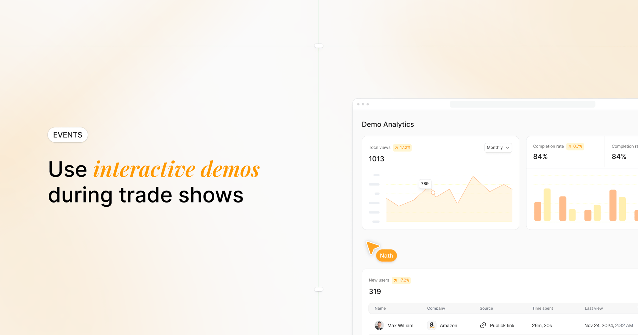 Use interactive demos during tradeshows to skyrocket your conversion rates.