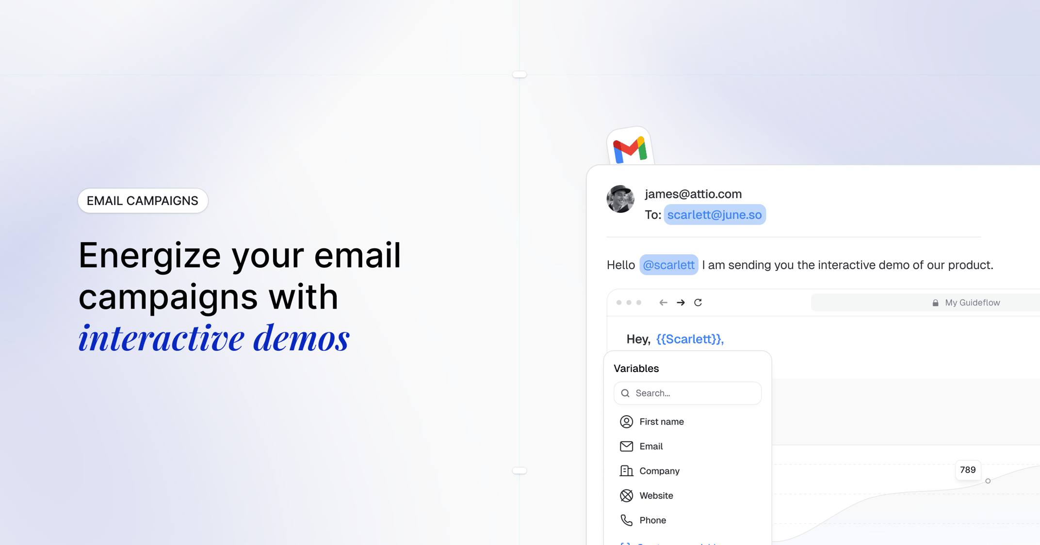 Energize your email campaigns with interactive demos to boost your click-through rate.