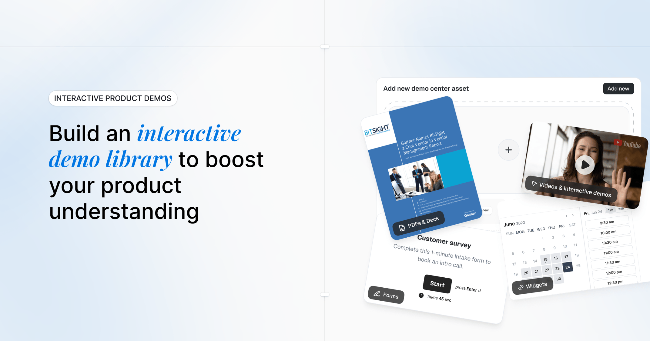 Build an interactive demo library to boost your employee's & customers' product understanding.